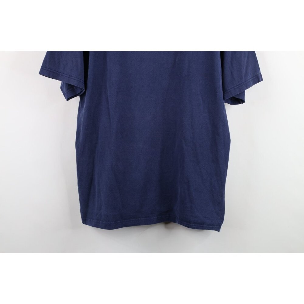 Vtg 90s Streetwear Mens Large Distressed Spell Out Sawhill Short Sleeve T-Shirt View 3